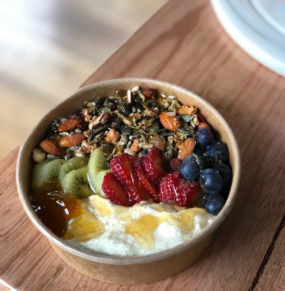 Granola and yoghurt bowl
